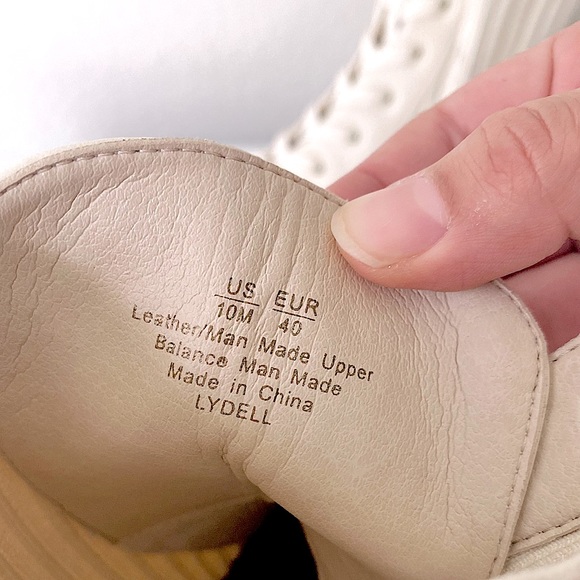 SAM EDELMAN “Lydell” Ivory Lug Sole Combat Boots - Picture 9 of 16